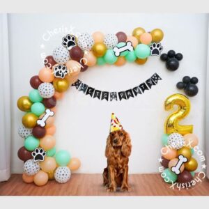 Brown Cute Dog Birthday Decor