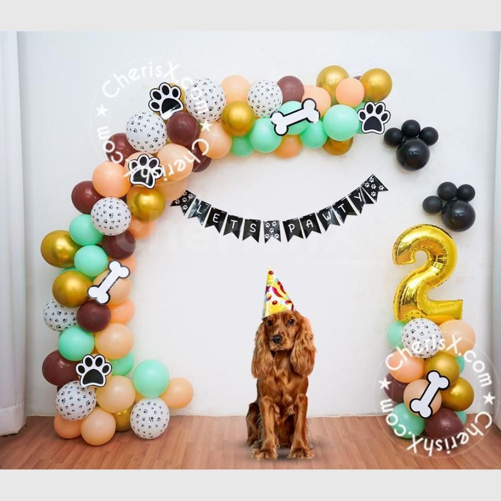 Brown Cute Dog Birthday Decor
