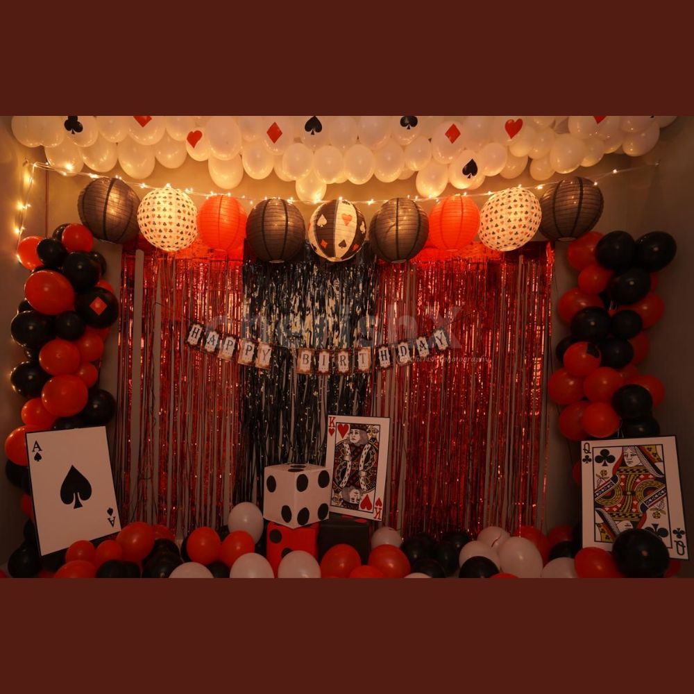 Casino Theme Birthday Decor