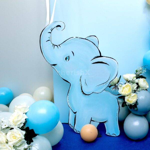 Elephant Elegance: Birthday Decoration - Image 2