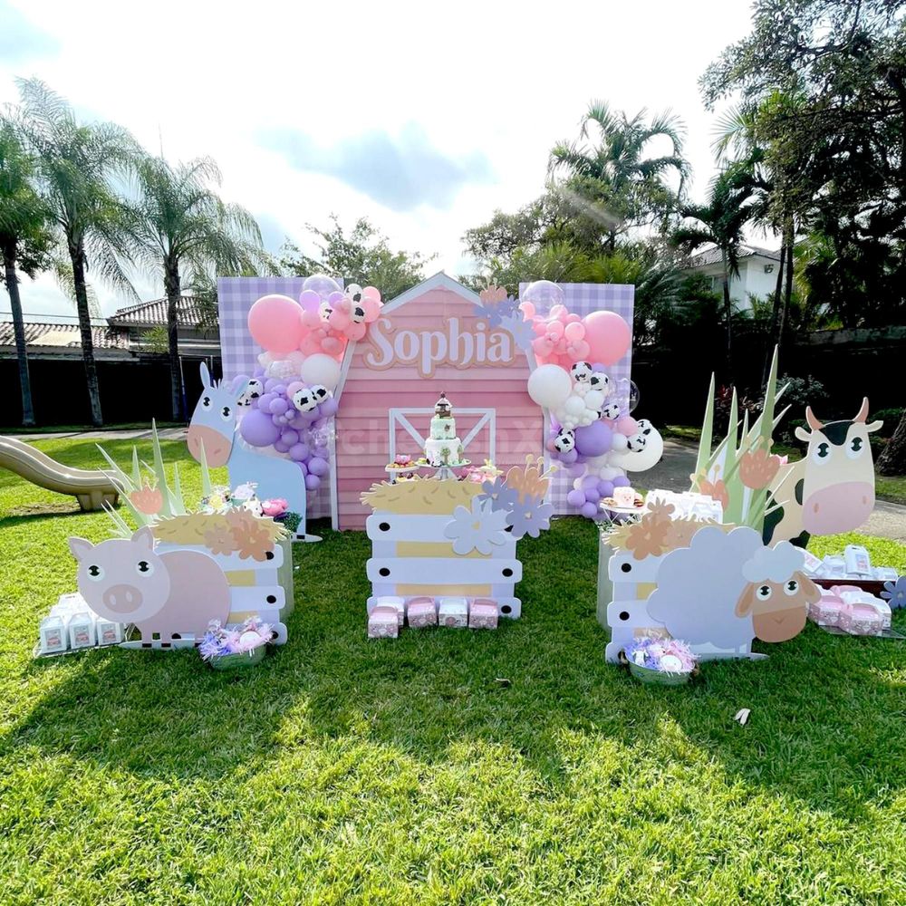 Farmyard Flourish Kids Birthday Decoration