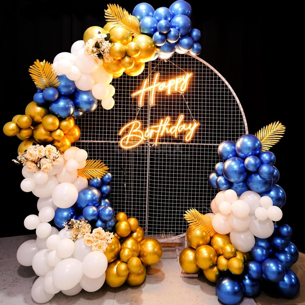 Golden Galaxy Ring Birthday Decor