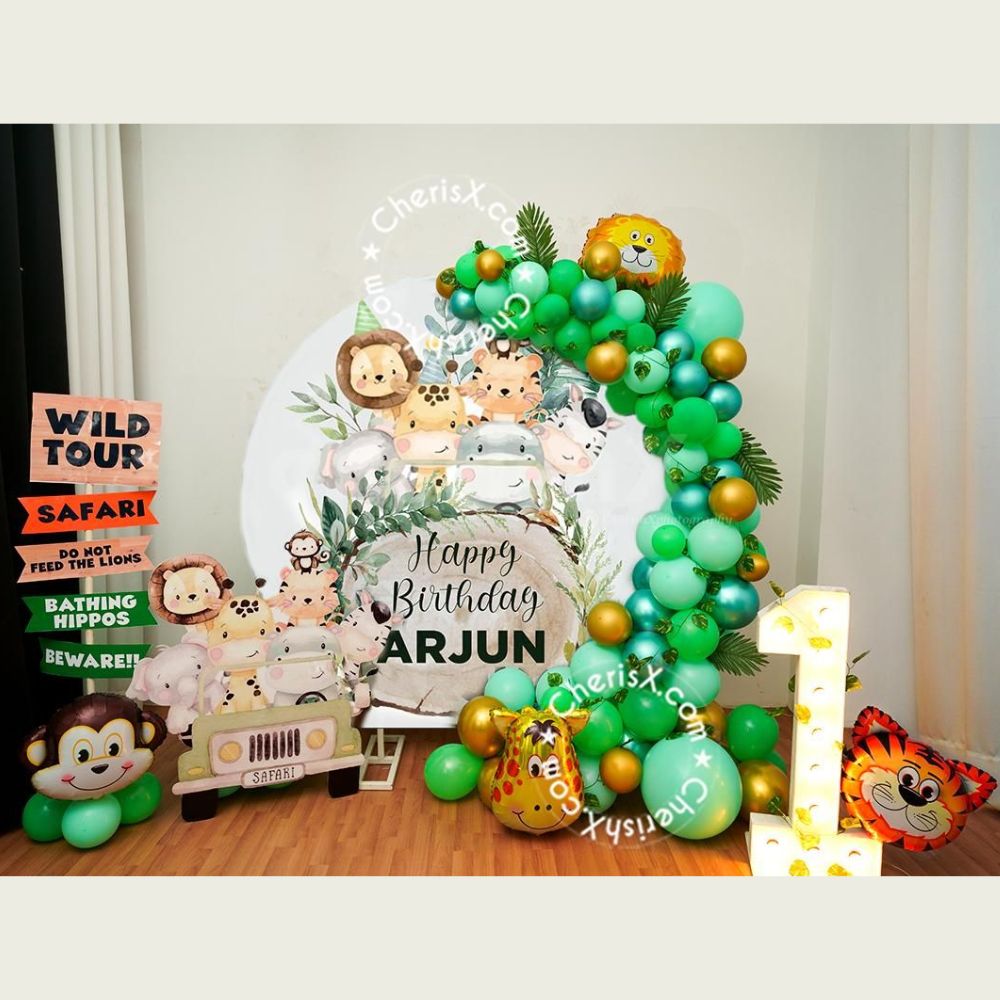 Jungle Theme Ring Birthday Decor