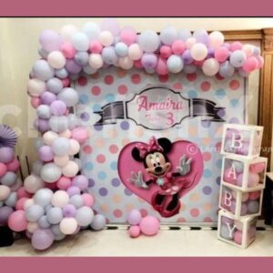 Minnie Theme Birthday Decoration