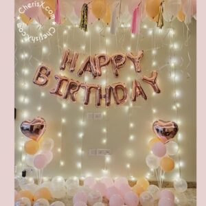 Pastel And Rosegold Birthday Decor