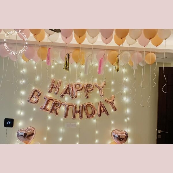 Pastel And Rosegold Birthday Decor - Image 4