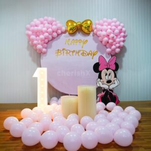 Pink Minnie Premium Birthday Decoration