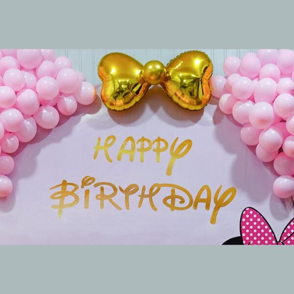 Pink Minnie Premium Birthday Decoration - Image 2
