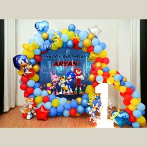 Sonic Theme Ring Birthday Decor